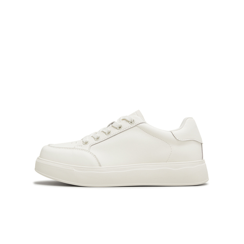 天美意2025秋新款休闲系带百搭纯色通勤日常女小白鞋KB083CM5