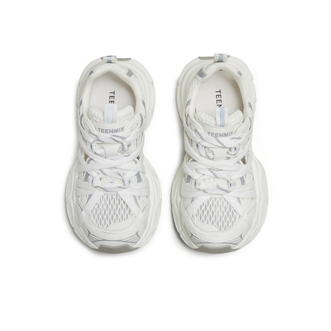 天美意2025夏新款商场同款休闲系带厚底镂空女老爹凉鞋BL411BM5