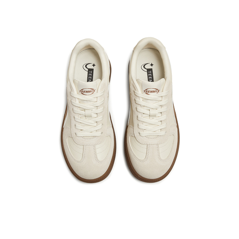 天美意2025秋新款商场同款休闲T字头经典复古女德训鞋CEL21CM5