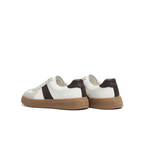 天美意2025夏新款休闲百搭拼色复古运动鞋男德训鞋DXX10BM5