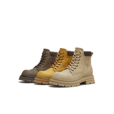 天美意2025冬新款复古百搭户外休闲工装靴短靴男靴KDX15DD5