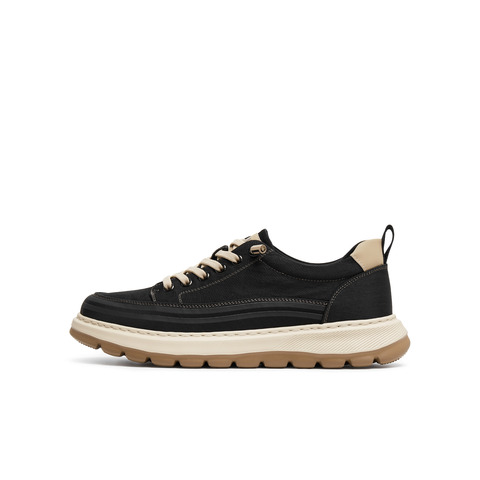 天美意2025秋新款商场同款户外休闲百搭系带工装男布鞋3VP01CM5