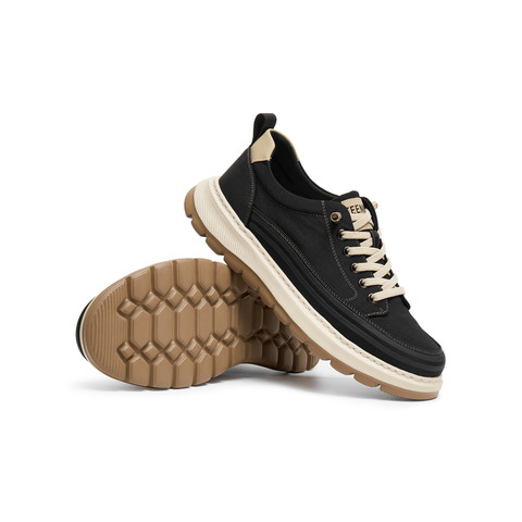 天美意2025秋新款商场同款户外休闲百搭系带工装男布鞋3VP01CM5