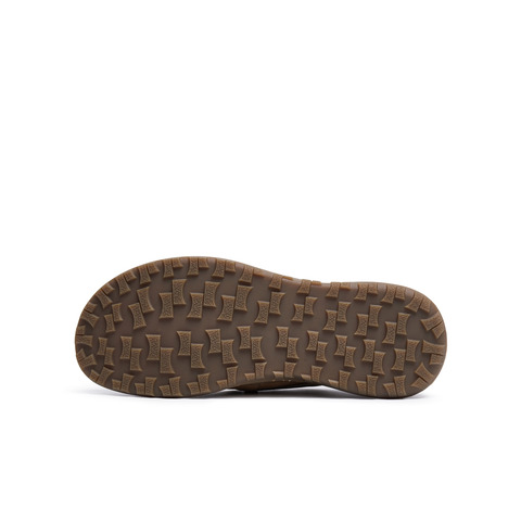 天美意2025秋新款商场同款休闲系带厚底纯色男勃肯鞋3VY01CM5