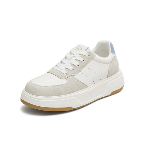 天美意2025秋新款商场同款休闲百搭厚底男女同款女板鞋KB096CM5