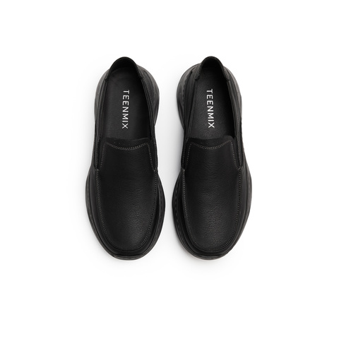 天美意2025秋新款商场同款通勤一脚蹬男休闲皮鞋3VZ01CM5