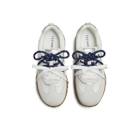 天美意2025秋新款商场同款拼色百搭阿甘德训鞋女休闲鞋BL231CM5