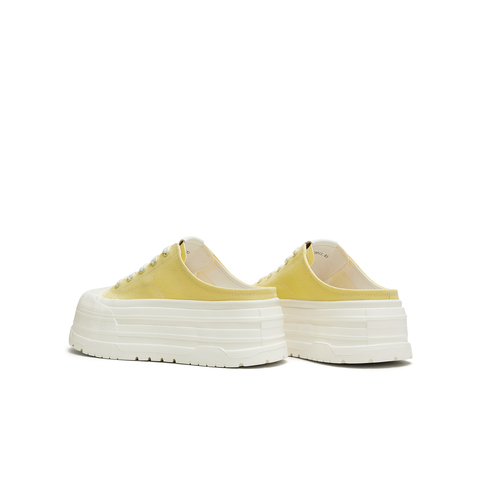 天美意2025秋新款时尚百搭拖鞋休闲通勤运动女帆布鞋KJ009CM5