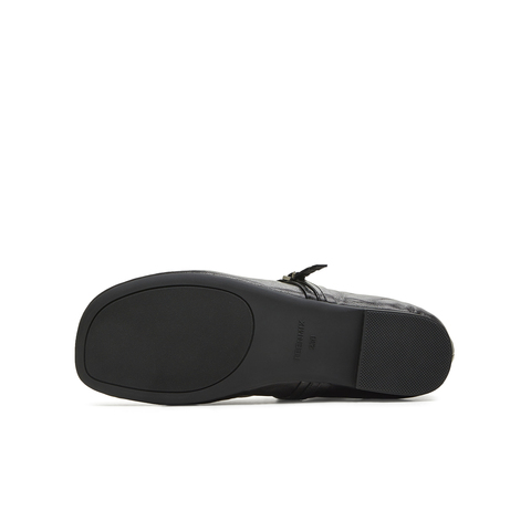 天美意2025秋新款商场同款纯色复古百搭女芭蕾玛丽珍鞋BL531CQ5