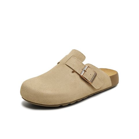 天美意2025秋新款百搭平底一脚蹬舒适男女同款勃肯鞋KK061CH5