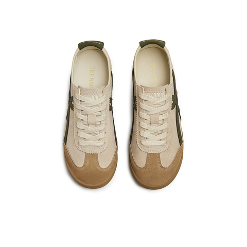 天美意2025秋新款休闲复古百搭运动滑板鞋外穿女德训鞋KG103CM5