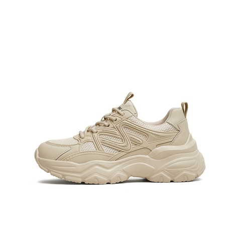 天美意2025夏新款厚底休闲系带百搭运动户外女老爹鞋KD085BM5