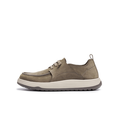 天美意2025秋新款商场同款纯色百搭休闲平底男勃肯鞋FEC01CM5