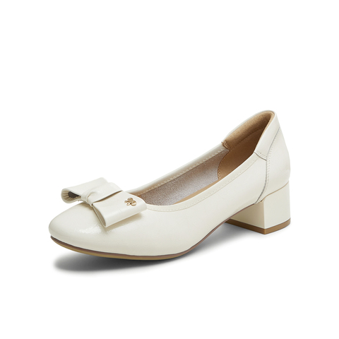 天美意2025秋新款商场同款百搭优雅方跟女芭蕾玛丽珍鞋BI273CQ5
