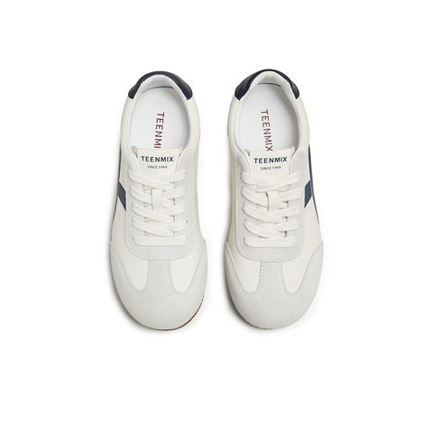 天美意2025秋新款商场同款休闲系带平底复古女阿甘鞋BL321CM5