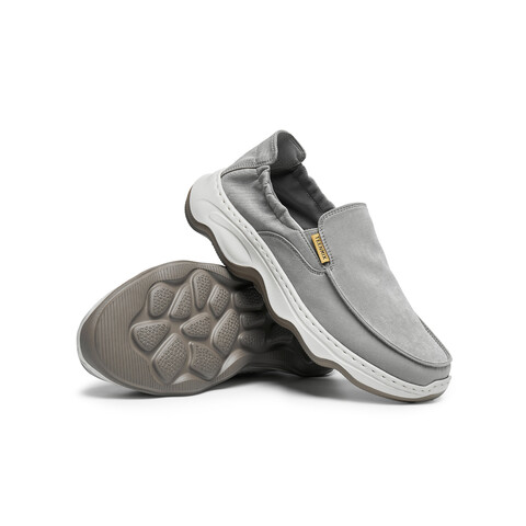 天美意2025秋新款商场同款纯色百搭厚底一脚蹬男布鞋3WG01CM5