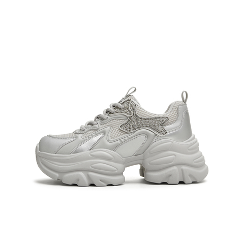 天美意2025秋新款商场同款厚底运动鞋百搭增高女老爹鞋BL022CM5