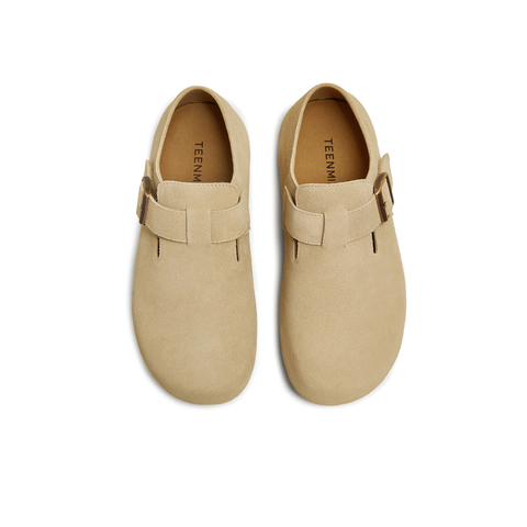 天美意2025秋新款平底单鞋两穿半拖鞋男女同款勃肯鞋KK062CM5