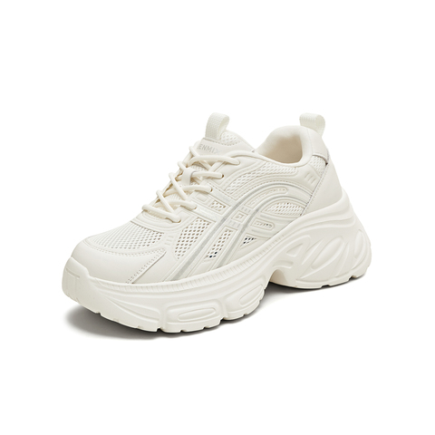 天美意2025夏新款女休闲百搭网面透气厚底增高老爹鞋KD094BM5