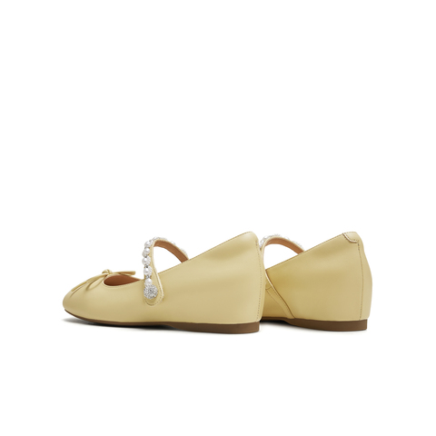 天美意2025秋新款商场同款纯色优雅气质百搭女玛丽珍鞋BL311CQ5