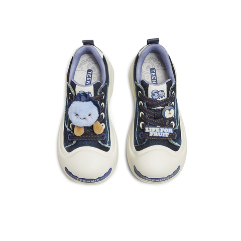 天美意2025秋新款商场同款系带厚底水果鞋花女大头鞋CIK23CM5