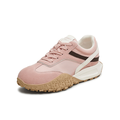 天美意2025秋新款复古百搭运动阿甘德训鞋女休闲鞋KG112CM5