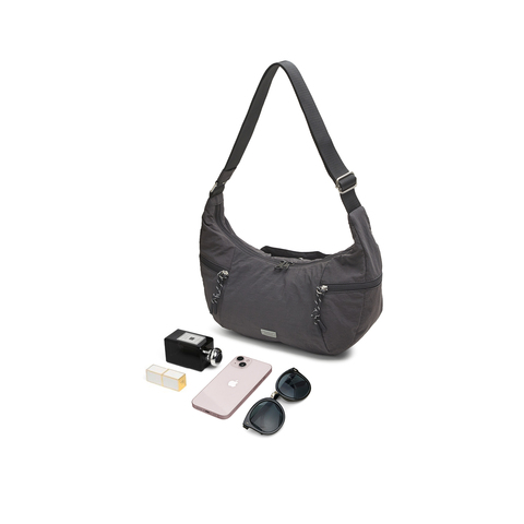 天美意2025秋新款商场同款工装百搭饺子包休闲女斜跨包X3136CX5