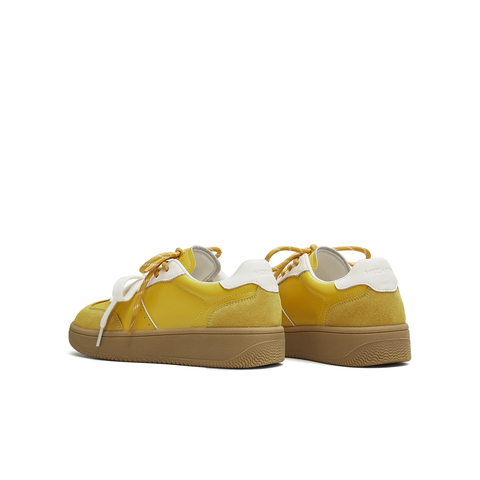 天美意2025秋新款系带双鞋带厚底拼色百搭复古女德训鞋KG119CM5