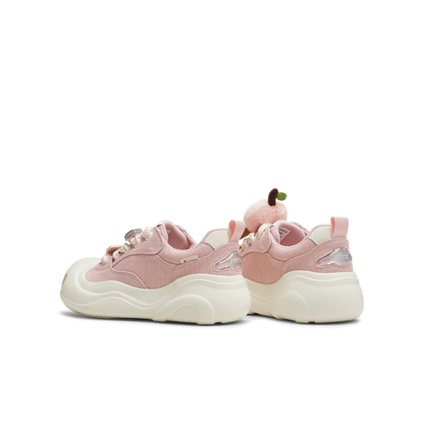 天美意2025秋新款商场同款系带厚底水果鞋花女大头鞋CIK23CM5