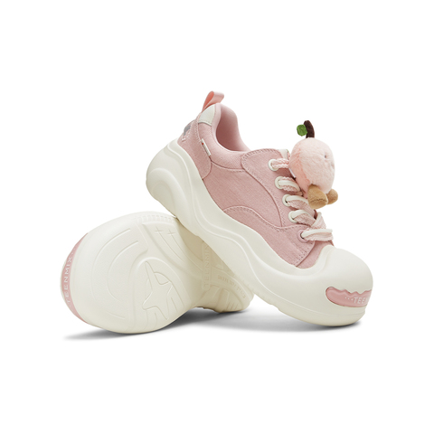 天美意2025秋新款商场同款系带厚底水果鞋花女大头鞋CIK23CM5