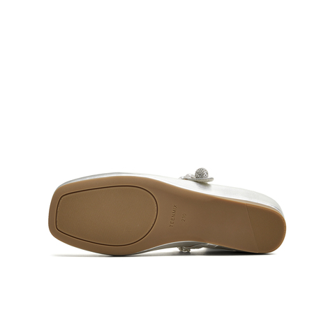 天美意2025秋新款商场同款纯色优雅气质百搭女玛丽珍鞋BL311CQ5