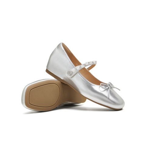 天美意2025秋新款商场同款纯色优雅气质百搭女玛丽珍鞋BL311CQ5