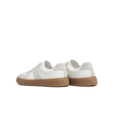 天美意2025夏新款休闲百搭拼色复古运动鞋男德训鞋DXX10BM5