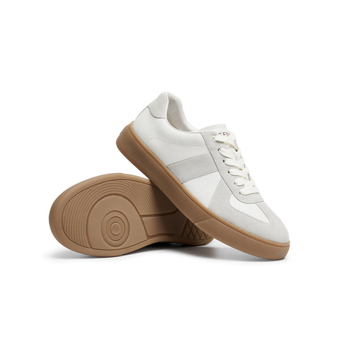 天美意2025夏新款休闲百搭拼色复古运动鞋男德训鞋DXX10BM5