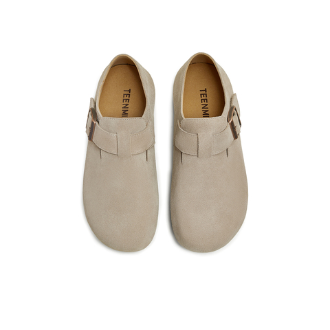 天美意2025秋新款平底单鞋两穿半拖鞋男女同款勃肯鞋KK062CM5