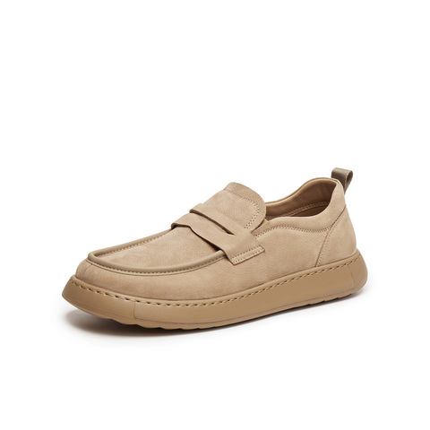 天美意2025秋新款休闲复古百搭系带厚底户外男工装鞋GZX89CM5