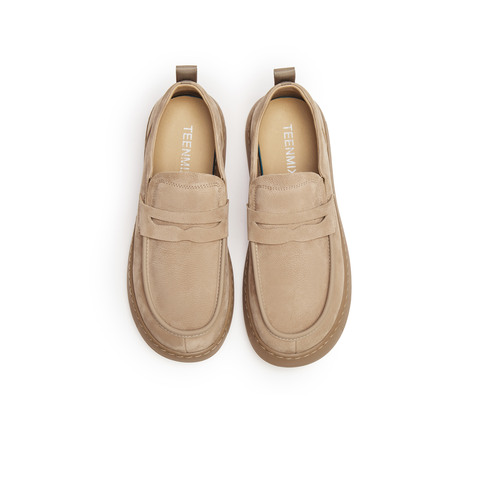 天美意2025秋新款休闲复古百搭系带厚底户外男工装鞋GZX89CM5