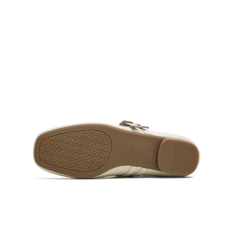 天美意2025秋新款商场同款纯色百搭平底舒适女玛丽珍鞋BL261CQ5