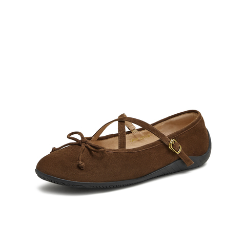 天美意2025秋新款商场同款时尚芭蕾蝴蝶结女玛丽珍鞋KM087CQ5