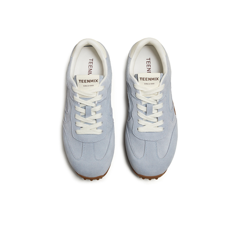 天美意2025秋新款系带复古百搭纯色潮流舒适女阿甘鞋KG121CM5