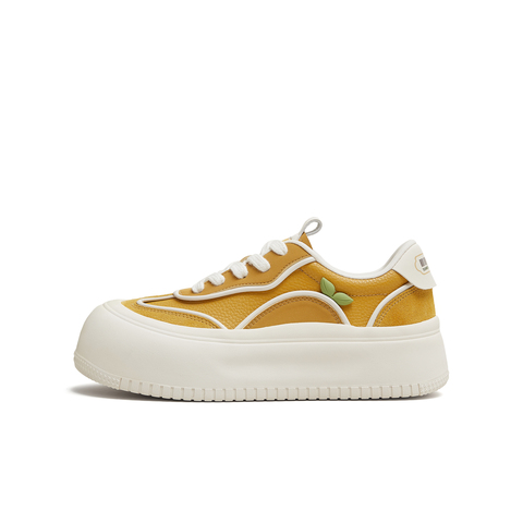 天美意2025秋新款商场同款休闲系带厚底百搭增高女板鞋CDR23CM5