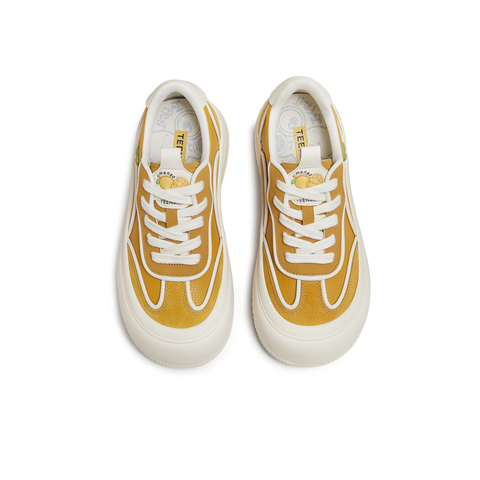 天美意2025秋新款商场同款休闲系带厚底百搭增高女板鞋CDR23CM5