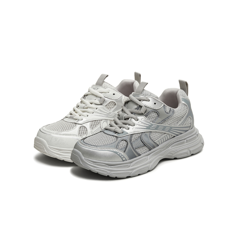 天美意2025秋新款系带网面拼接百搭老爹鞋女休闲鞋KD101CM5