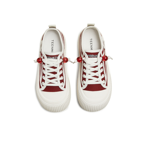 天美意2025秋新款商场同款休闲系带厚底潮流百搭女板鞋BL151CM5