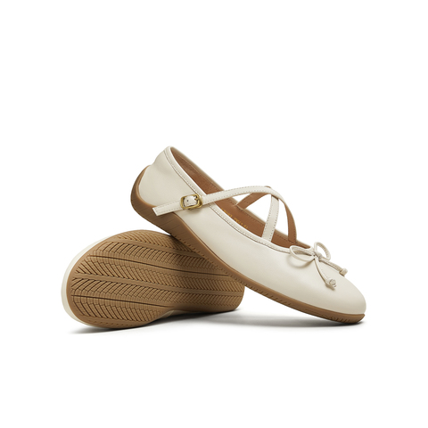 天美意2025秋新款商场同款时尚芭蕾蝴蝶结女玛丽珍鞋KM087CQ5