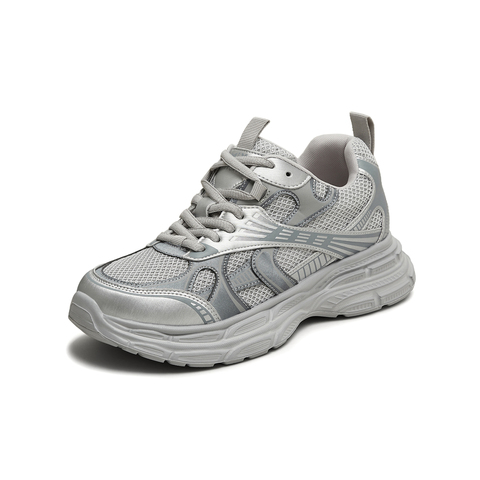 天美意2025秋新款系带网面拼接百搭老爹鞋女休闲鞋KD101CM5