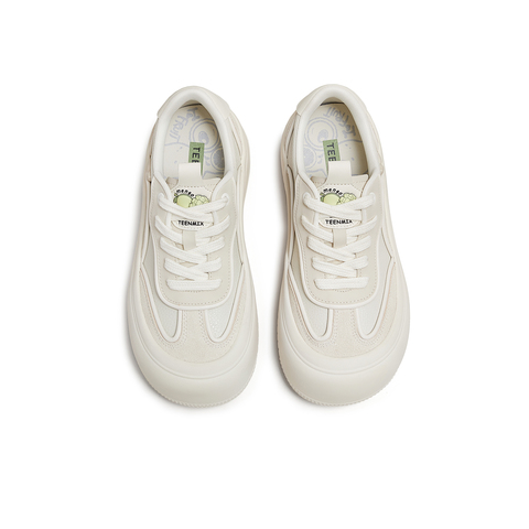 天美意2025秋新款商场同款休闲系带厚底百搭增高女板鞋CDR23CM5