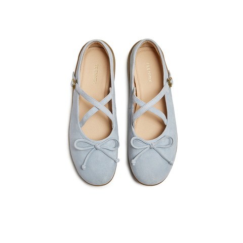 天美意2025秋新款商场同款时尚芭蕾蝴蝶结女玛丽珍鞋KM087CQ5