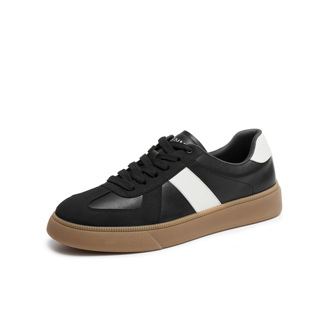 天美意2025夏新款休闲百搭拼色复古运动鞋男德训鞋DXX10BM5