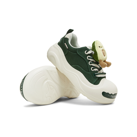 天美意2025秋新款商场同款系带厚底水果鞋花女大头鞋CIK23CM5